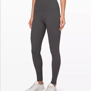 Lulu lemon grey and black reversible leggings